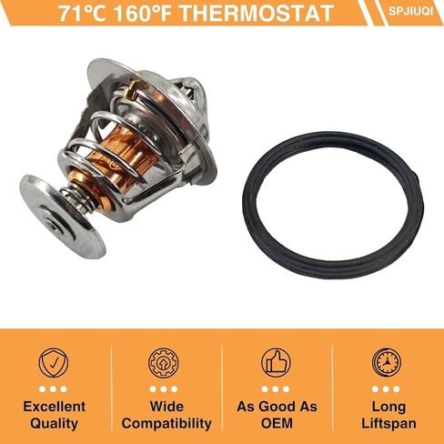 M801088 M811034 160℉ 71℃ Thermostat for John Deere Tractors 670 770 790 870 970 990 1070 2027R 2032R 2520 2720 3203 3320 3520 3720 3045R 3046R 4052M 4052R 4200 4300 4400 in Kuwait