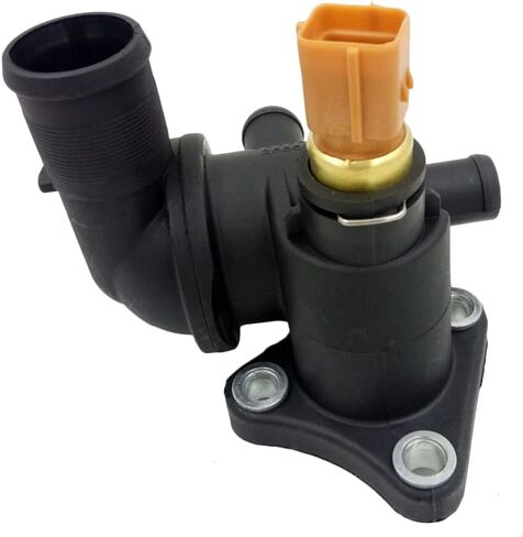 25650 02501 Engine Coolant Thermostat Housing Compatible with KIA Picanto SA New Morning 2004-2010, HYUNDAI ATOZ & AMICA 1.0 1.1, Friend 1.0 1.1, Replaces 2565002501, 25650-02501 in Saudi Arabia
