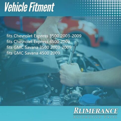 عمود المحرك، عمود المحرك قطعة واحدة من مجموعة عمود المحرك الخلفي يناسب GMC Savana 3500 4.8L RWD 2003 2004 2005 2006 2007 2008 2009، يناسب شيفروليه Express 4500 6.0L 2009 in Kuwait