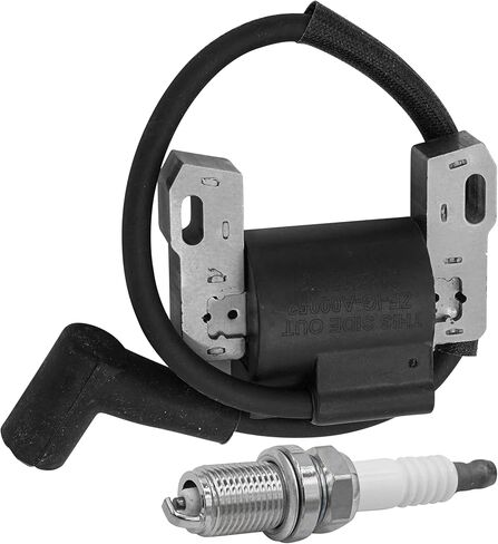 Caltric Ignition Coil with Spark Plug Compatible with John Deere Z355R Z365R Z375R ZTrak / Z225 Z235 Z245 Z255 EZtrak MIA12788 in Kuwait