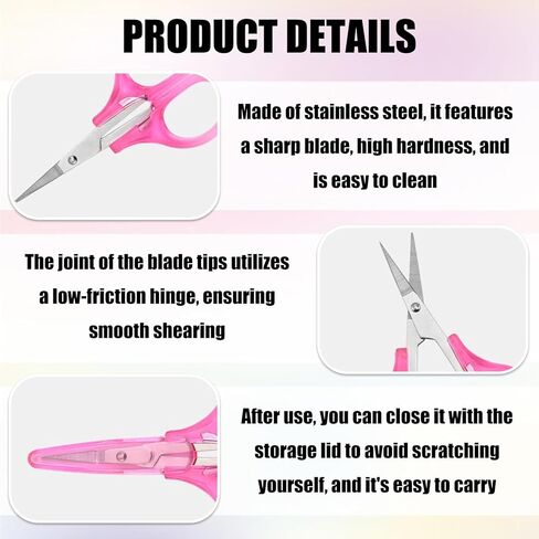 10 Pack Small Craft Scissors, 3.5 Inch Tiny Travel Scissors With Protective Cover, Sharp All Purpose For Embroidery Paper Cutting Sewing Knitting Crafting in Saudi Arabia