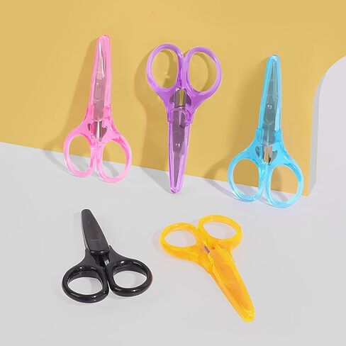 10 Pack Small Craft Scissors, 3.5 Inch Tiny Travel Scissors With Protective Cover, Sharp All Purpose For Embroidery Paper Cutting Sewing Knitting Crafting in Saudi Arabia