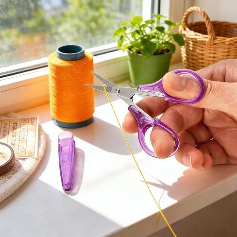 10 Pack Small Craft Scissors, 3.5 Inch Tiny Travel Scissors With Protective Cover, Sharp All Purpose For Embroidery Paper Cutting Sewing Knitting Crafting in Saudi Arabia