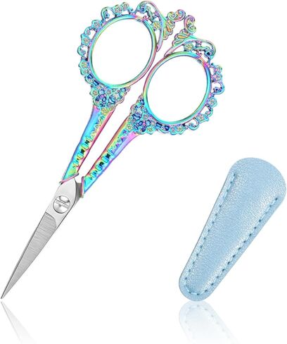 Crochet Scissors, Sewing Scissors, Embroidery Scissor with Sheath, Craft Scissor for Needlework Artwork Threading Cross Stitch Handicraft DIY Tool, Crocheter Quilter, 4.6 Inch in Saudi Arabia