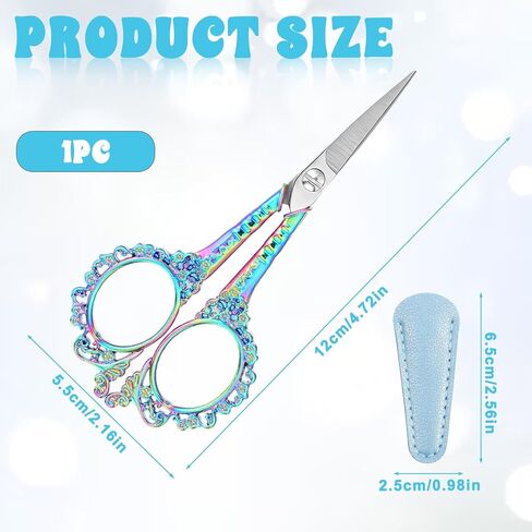 Crochet Scissors, Sewing Scissors, Embroidery Scissor with Sheath, Craft Scissor for Needlework Artwork Threading Cross Stitch Handicraft DIY Tool, Crocheter Quilter, 4.6 Inch in Saudi Arabia