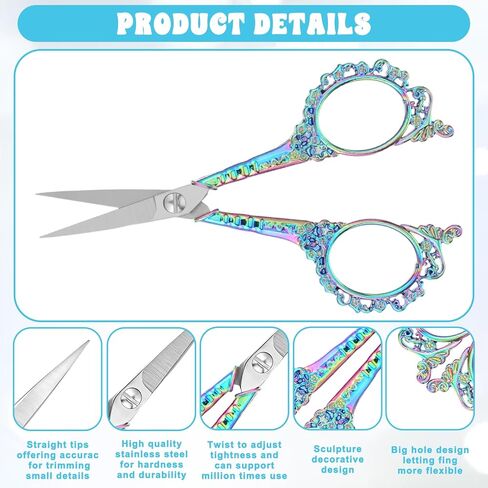 Crochet Scissors, Sewing Scissors, Embroidery Scissor with Sheath, Craft Scissor for Needlework Artwork Threading Cross Stitch Handicraft DIY Tool, Crocheter Quilter, 4.6 Inch in Saudi Arabia