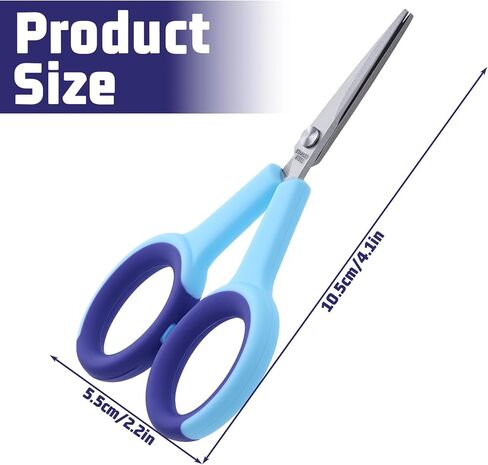 4" Detail Scissors, Embroidery Scissor with Sharp Stainless Steel Blade Fabric Sewing Scissors Set with Soft Handles for Sewing, Craft, Office and Embroidery Small Sewing(4 Pcs) in Kuwait