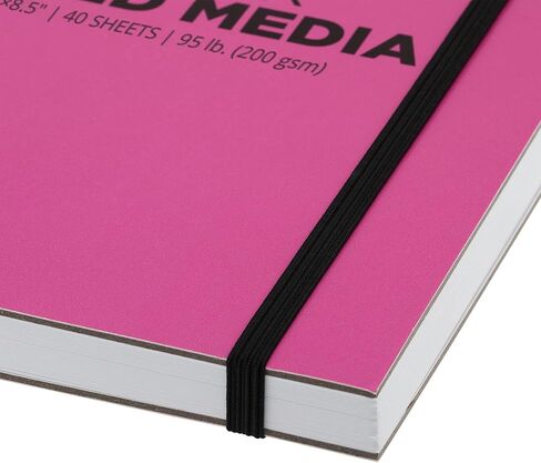 SoHo Urban Artist Brick Sketchbook Journals for Sketching, Drawing, Colored Pencils, Graphite, and More - Mixed Media 5.5"x5.5" (200 GSM, 40 Sheets) in Kuwait