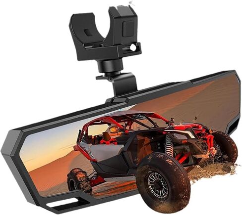 مرآة الرؤية الخلفية UTV لـ Kawasaki Ridge 999 2024 2025 2026، مرآة رؤية واضحة بزاوية واسعة، مرآة تثبيت بمشبك قابلة للفصل، زوج مرايا رؤية جانبية in Kuwait