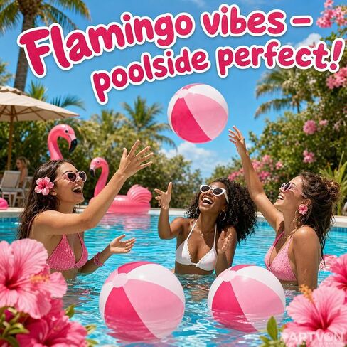 Multi-Size Inflatable Beach Balls 12 PCS 12" 16" 24" Jumbo Rainbow Beach Balls Bulk for Kids & Adults Summer Pool Toys Hawaiian Party Decorations, Outdoor Water Games in Saudi Arabia