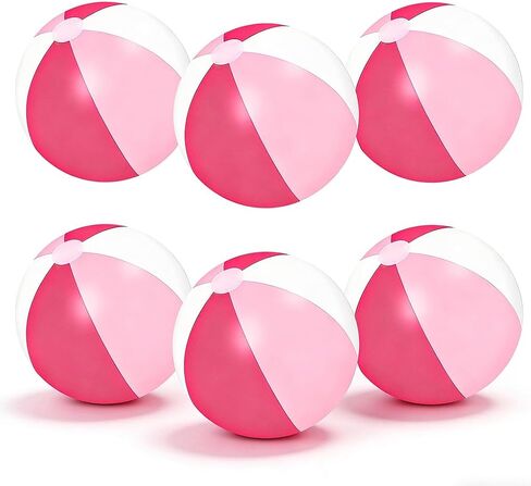 Multi-Size Inflatable Beach Balls 12 PCS 12" 16" 24" Jumbo Rainbow Beach Balls Bulk for Kids & Adults Summer Pool Toys Hawaiian Party Decorations, Outdoor Water Games in Saudi Arabia