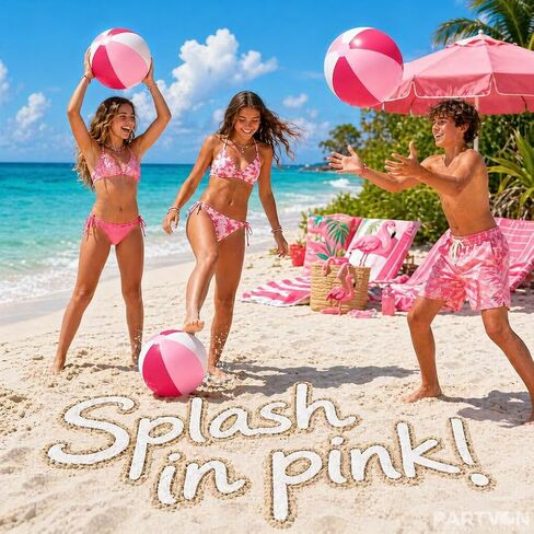 Multi-Size Inflatable Beach Balls 12 PCS 12" 16" 24" Jumbo Rainbow Beach Balls Bulk for Kids & Adults Summer Pool Toys Hawaiian Party Decorations, Outdoor Water Games in Saudi Arabia