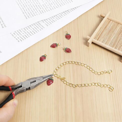 15 PCS Gold Plated Chain Bracelets, Alloy Chain Bracelets Kit Jewelry Making Chains with Lobster Clasps for Women Men DIY Bracelet Jewelry Crafts Supplies in Kuwait