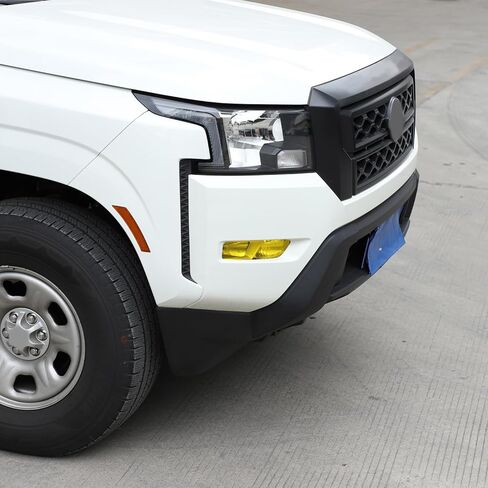 Daeiclru Car Front Fog Light Film Compatible with Nissan Frontier 2022 2023 2024 2025, Front Fog Light Overlay Vinyl Decal Tint Film Sticker Yellow Fog Light Transparent Film Accessories in Kuwait