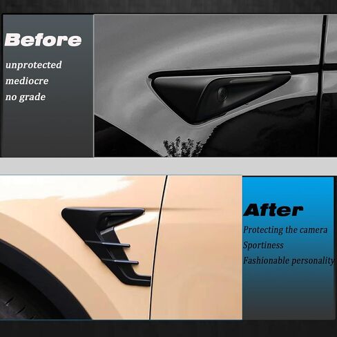 HW4.0 Side Camera Protection Cover for 2026 2025 2024 Tesla Model Y Accessories, Turn Signal Cover fit for Model Y with HW4.0 (Matt Black) in Saudi Arabia