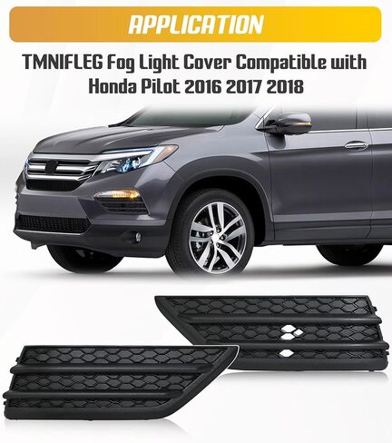 Fog Light Cover Fit for 2016 2017 2018 Honda Pilot accessories Outer Driver and Passenger Side Pair/Set HO1038130 HO1039130 71107TG7A00 71102TG7A00 in Saudi Arabia