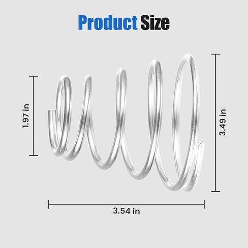 Zookpr 40mm Wheel Balancer Centering Spring, Stainless Steel Wheel Balancer Cone Spring, Ideal for Repair Shops & DIY Users in Saudi Arabia