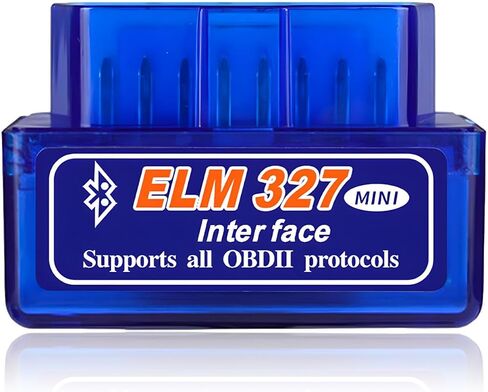 Sun Walker 2 PCS ELM327 OBDII Car Auto Diagnostic Scanner, Professional ELM327 Interface Bluetooth Failure Detector, Mini Wireless Engine Fault Code Reader Compatible with OBD2 Vehicles in Kuwait