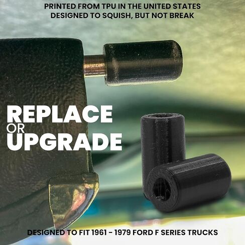 3D Printed TPU Visor End Cap Replacement for 1961-1979 Ford F Series Trucks, Flexible, Set of 2 in Saudi Arabia