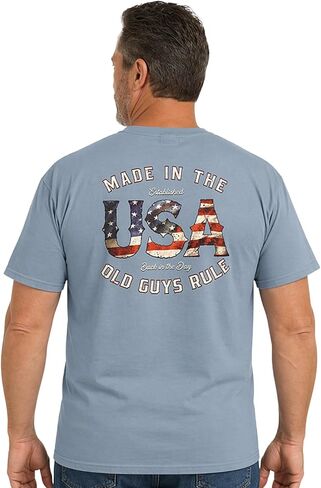 تي شيرت رجالي برسوم جرافيك من OLD GUYS RULE، صُنع في الولايات المتحدة الأمريكية - الرابع من يوليو، يوم المحاربين القدامى، يوم الذكرى - تي شيرت صيفي وطني مبتكر in Saudi Arabia