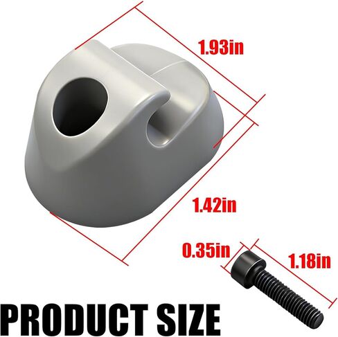 Sun Visor Clip Fit for Kenworth Peterbilt Trucks, Gray Interior Sun Visor Retainer Clip Replace S16-1023-661 F01377-2, Durable Interior Repair Part in Saudi Arabia