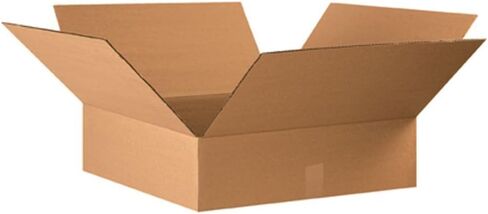 Aviditi 22186 Flat Corrugated Cardboard Box 22" L x 18" W x 6" H, Kraft, for Shipping, Packing and Moving (Pack of 20) in Saudi Arabia