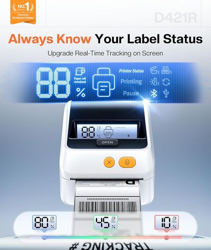Phomemo Bluetooth Thermal Label Printer 4x6, Wireless Shipping Label Printer for Small Business and Packages for Phone&Pad&PC, Pink Thermal Label Printer for Shopify, Amazon, Etsy, UPS, FedEx in Kuwait