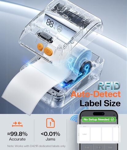 Phomemo Bluetooth Thermal Label Printer 4x6, Wireless Shipping Label Printer for Small Business and Packages for Phone&Pad&PC, Pink Thermal Label Printer for Shopify, Amazon, Etsy, UPS, FedEx in Kuwait