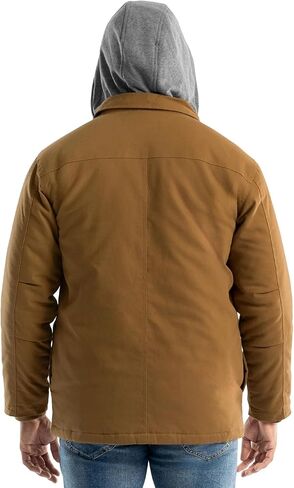 Wrangler Workwear Men's Quilted Lined Work Shirt Jacket with Hood in Saudi Arabia
