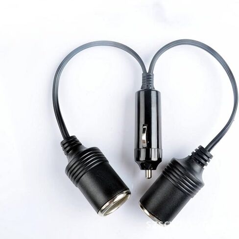 1 to 2 DC Ports Dual Car Cigarette Lighter Splitter Charger Power Socket Adapter 12V/24V Auto Outlet in Kuwait
