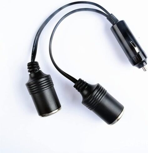1 to 2 DC Ports Dual Car Cigarette Lighter Splitter Charger Power Socket Adapter 12V/24V Auto Outlet in Kuwait