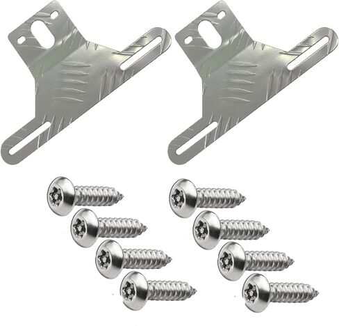 Aluminum Trailer License Plate Light Bracket License Plate Bracket for Mounting Bracket Trailers Trucks Cars (2PC) in Saudi Arabia