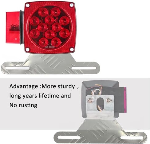 Aluminum Trailer License Plate Light Bracket License Plate Bracket for Mounting Bracket Trailers Trucks Cars (2PC) in Saudi Arabia