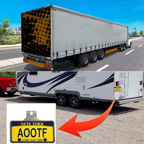 Aluminum Trailer License Plate Light Bracket License Plate Bracket for Mounting Bracket Trailers Trucks Cars (2PC) in Saudi Arabia