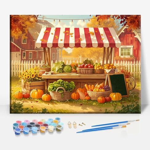 Aeontinity Fairy Little Woman Fairy Tale Framed Canvas DIY Paint by Numbers Kit Bar Cafe Cave Home Room Wall Bathroom Porch Patio Decor Gift, 16 x 12 Inch in Saudi Arabia