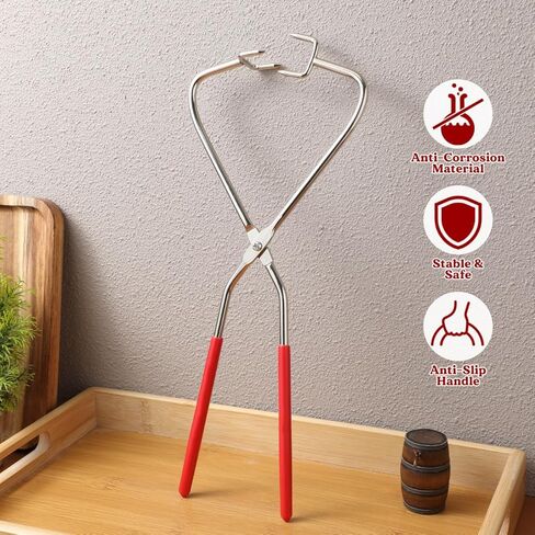 Pottery Dipping Tongs Tool for Glazing: Clay Sculpture Ceramic Pottery Sculpting Trimming Tool with Heat‑Resistant Handle, Steel Kiln Molding Tong for Safe Lift and Precise Dip, Studio Supplies in Kuwait