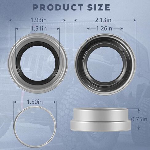 Front Axle Shaft Tube Seal – Fits DANA 30, 44 & JK (2007-2018), Both Sides | Cross Reference: 43116, 46563, 46470, 54381, 710863, 2013455 (1, 1-piece pack) in Saudi Arabia