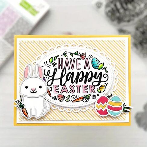 Easter Bunny Eggs Metal Die Cuts Cutting Dies, Easter Bunny Eggs Cutting Dies Paper Cards Cutting Dies Cut Stencils for DIY Embossing Card Making Book Tags Decorative Paper Dies Scrapbooking in Kuwait