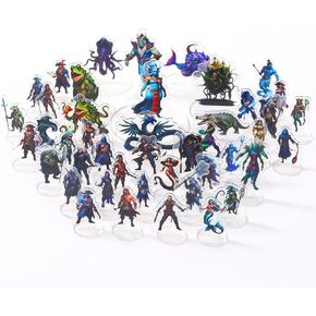 iPEAU|DND Miniature Coastal Swamp&Underwater Campaign Dungeons and Dragons Starter Set for Mini D&D 5E Pathfinder Flat Acrylic Figure TTRPG Tabletop RPG Game Accessory DM Gift in Saudi Arabia