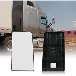 Passenger Upper Mirror Glass Replacement for Peterbilt 579 567 587, Right RH Side View Mirror Glass with Heated Function - OE Style Mirrors Part in Saudi Arabia