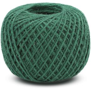 328Ft Natural Jute Twine 2mm 3-Ply Red Rope String, Suitable for Arts and Crafts, Pant Hangers, Gift Wrapping, DIY Projects and Gardening in Saudi Arabia
