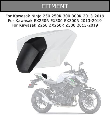Rear Seat Fairing Cover Cowl for EX300R EX300 ZX250R EX250R Ninja 300 300R 250 250R 2013-2019(White) in Kuwait
