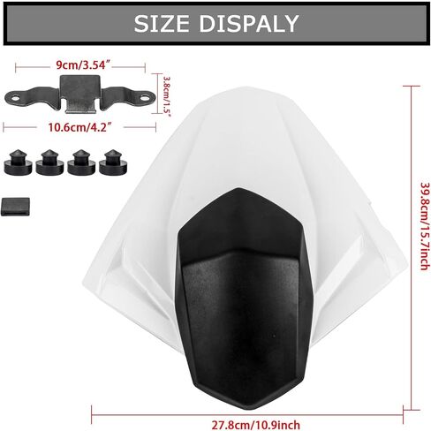 Rear Seat Fairing Cover Cowl for EX300R EX300 ZX250R EX250R Ninja 300 300R 250 250R 2013-2019(White) in Kuwait