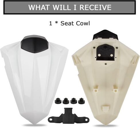 Rear Seat Fairing Cover Cowl for EX300R EX300 ZX250R EX250R Ninja 300 300R 250 250R 2013-2019(White) in Kuwait