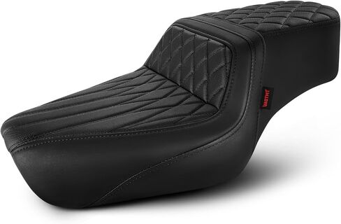 One-Piece Motorcycle Seat Cushion Compatible with Harley Sportster Iron XL883 XL1200 (2004-2006)&(2010-2022) Suitable for 2.3-3.3 Gal in Saudi Arabia