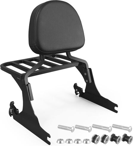 YTSMotor Detachable Upright Passenger Backrest Sissy Bar w/Luggage Rack Fit For Harley Breakout Sissy Bar 2013-2017 in Saudi Arabia