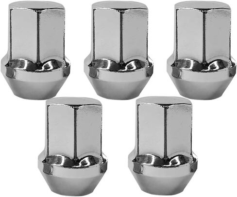 5PCS M14x1.5 Chrome Wheel Lug Nut 21mm Hex LR001381 Compatible with 2008-2025 Land Rover Range Rover Evoque Velar LR2 Discovery Sport & Jaguar F-Pace E-Pace I-Pace in Saudi Arabia