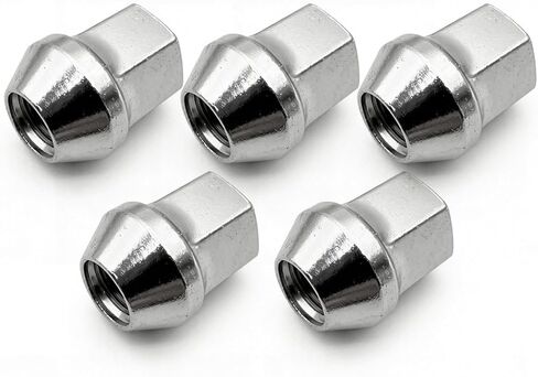 5PCS M14x1.5 Chrome Wheel Lug Nut 21mm Hex LR001381 Compatible with 2008-2025 Land Rover Range Rover Evoque Velar LR2 Discovery Sport & Jaguar F-Pace E-Pace I-Pace in Saudi Arabia