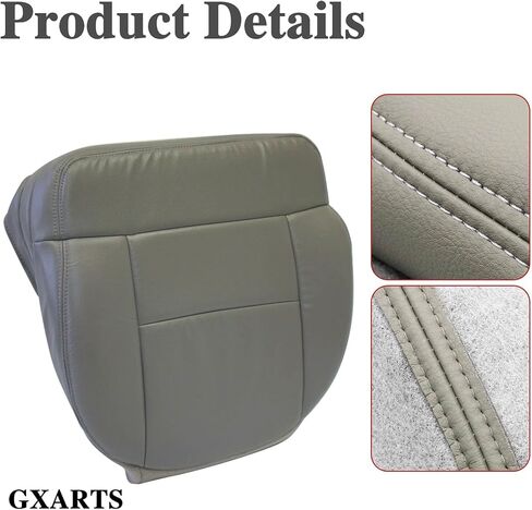 GXARTS Driver Side Bottom Leather Seat Cover Gray & Foam Cushion Compatible with Ford F150 2004 2005 2006 2007 2008 in Kuwait