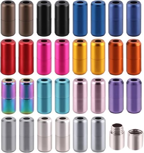 Paidiem 30Pcs 15 Colors No Tie Shoelace Buckle 30pcs Tieless Buckle Lock Metal Turnbuckle Connector Aluminum Jewelry Clasps for Sneakers Shoes Repair Hiking Boots Bracelet Necklace Making in Kuwait